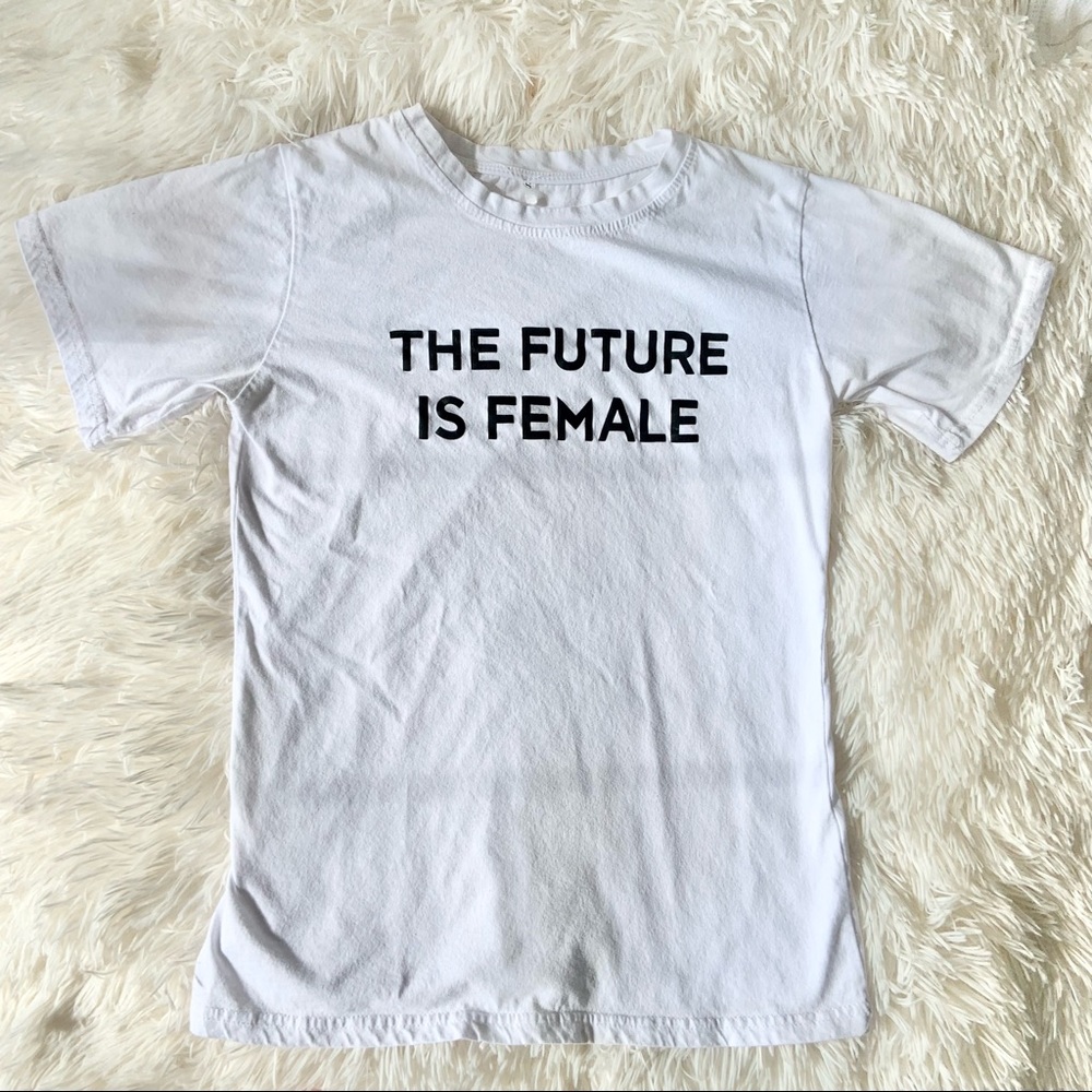 The Future is Female White Tee